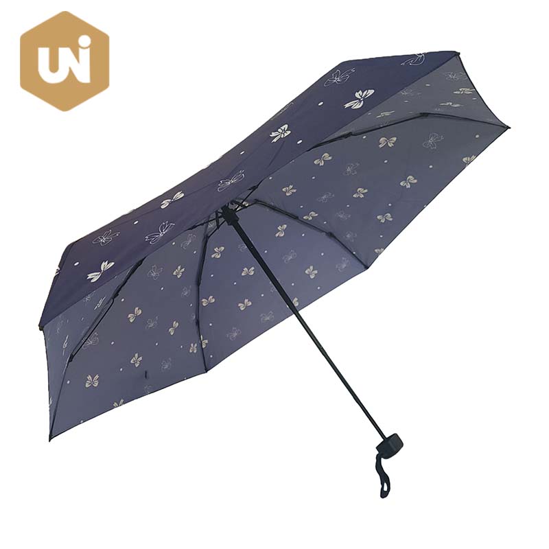 5 Umbrelă pliabilă manuală deschisă compactă