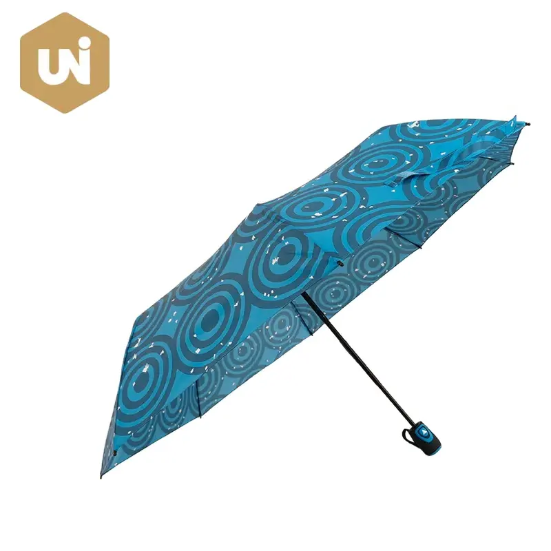 Umbrelă cu deschidere automată din țesătură florală colorată