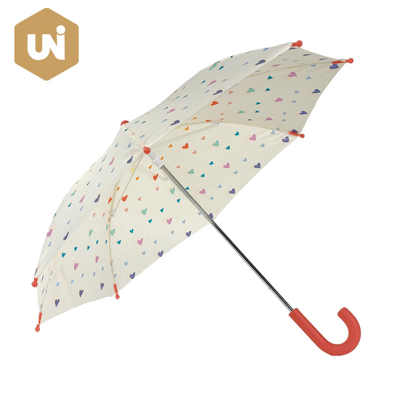 Umbrelă pentru copii cu inimă colorată