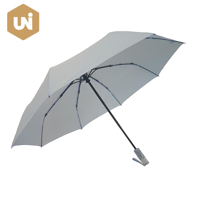 Umbrelă pliabilă din fibră de sticlă rezistentă la vânt cu deschidere și închidere automată