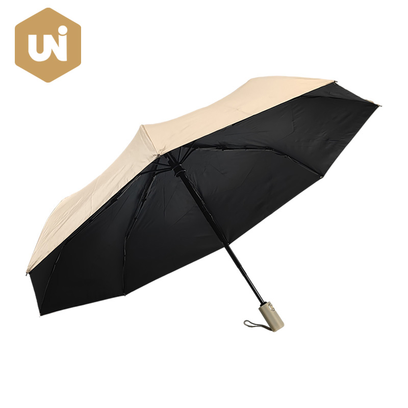 Umbrelă pliabilă cu acoperire neagră cu deschidere automată și închidere automată