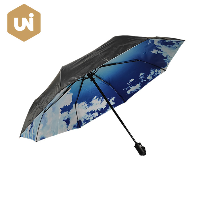 Umbrelă pliabilă pentru deschidere și închidere automată cu două straturi