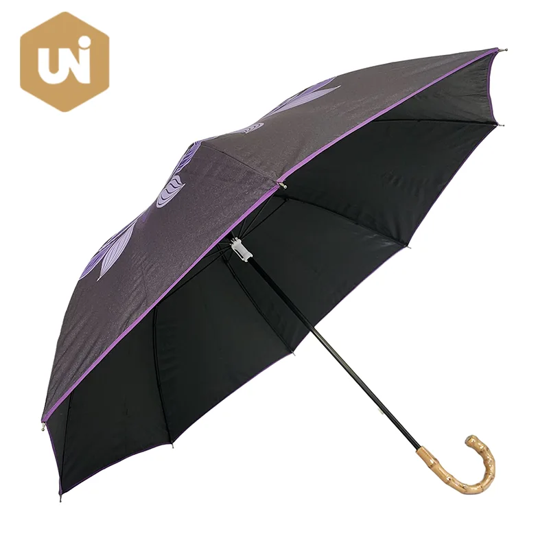 Umbrelă de lemn deschisă manuală pentru adulți