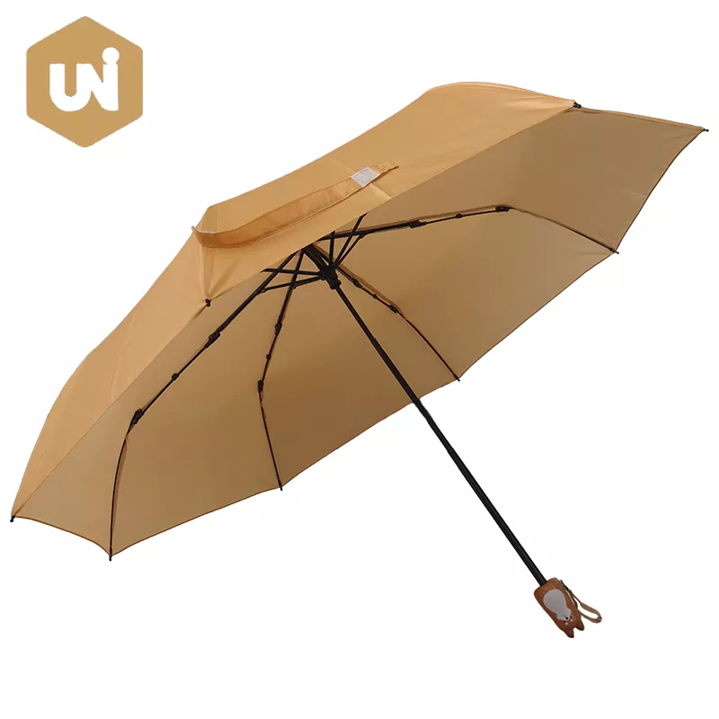 Umbrelă cu mâner din lemn Shiba & Cat