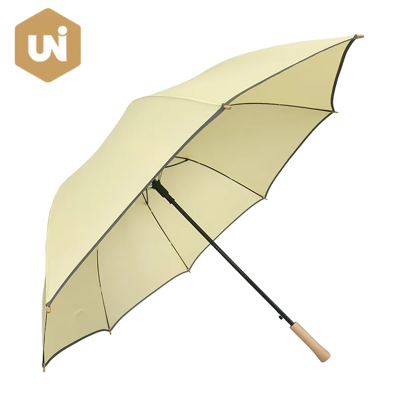 Umbrelă de golf cu deschidere automată din lemn